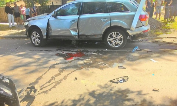 В Черкассах взорвался автомобиль с водителем внутри