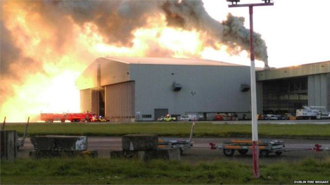 Аэропорт Дублина после пожара возобновил работу