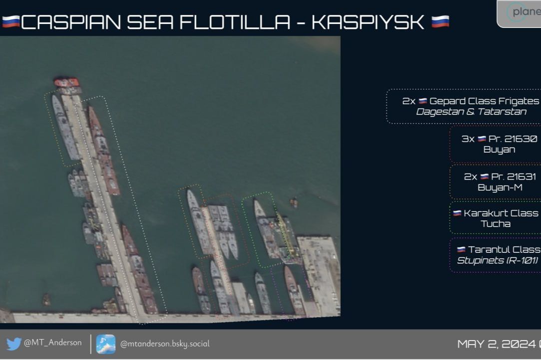 ​РФ спрятала ракетный корабль "Туча" в Каспие от украинских дронов - OSINT-эксперт