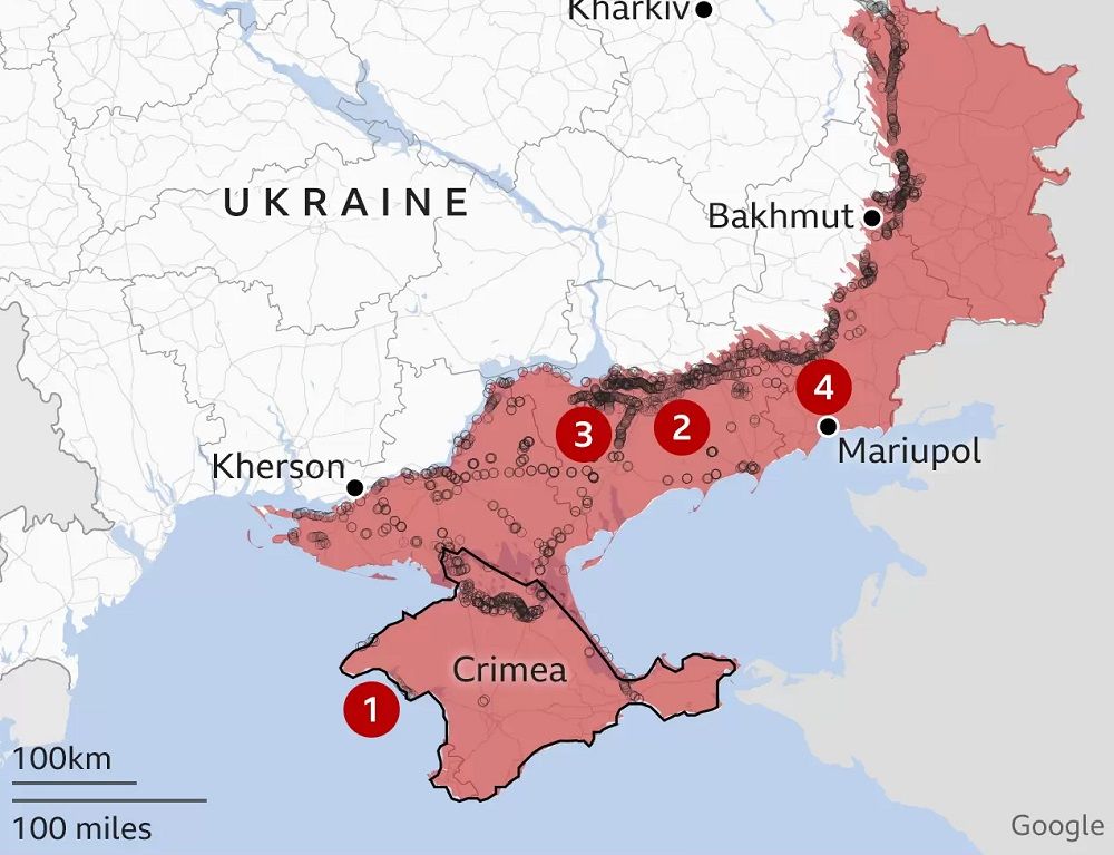 Контрнаступление ВСУ: фото со спутника показали, что РФ приготовила в Мариуполе и Токмаке