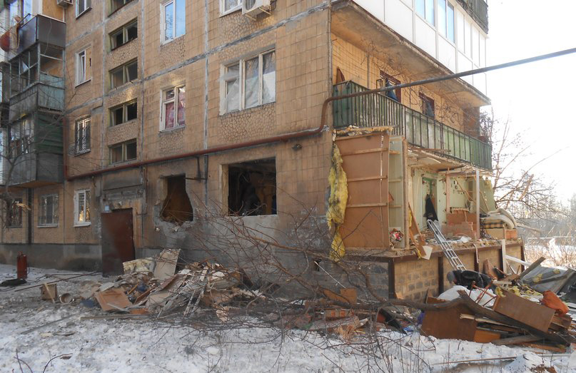 Сводка разрушений Донецка, Макеевки и Авдеевки 11 февраля