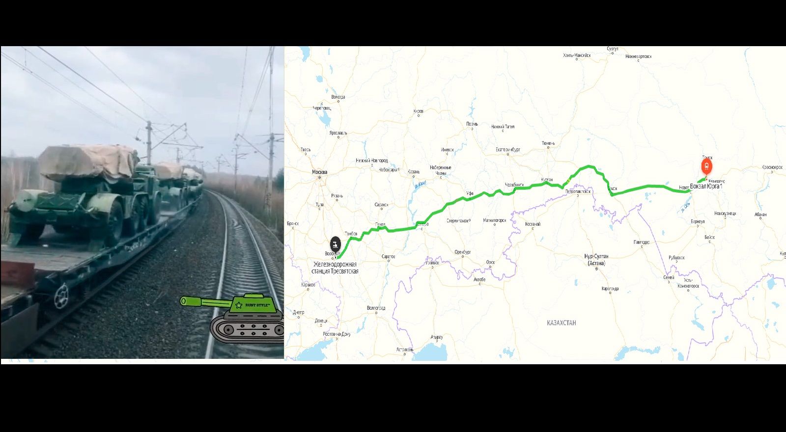 "В "ЛДНР" идет, скоро же война с Украиной", - россияне в Сети пишут, куда идут эшелоны бронетехники из РФ