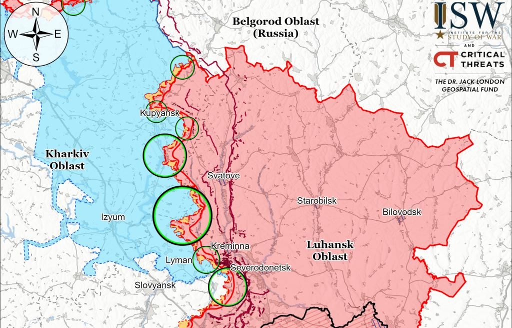 В ISW раскрыли фейки россиян по боям в Харьковской области вокруг Кондрашовки и Волчанских Хуторов