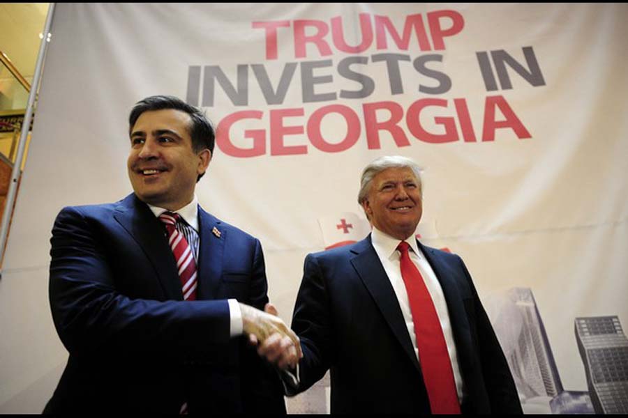 Саакашвили похвастался давней дружбой с Трампом: кандидат называл губернатора "одним из лучших мировых лидеров"