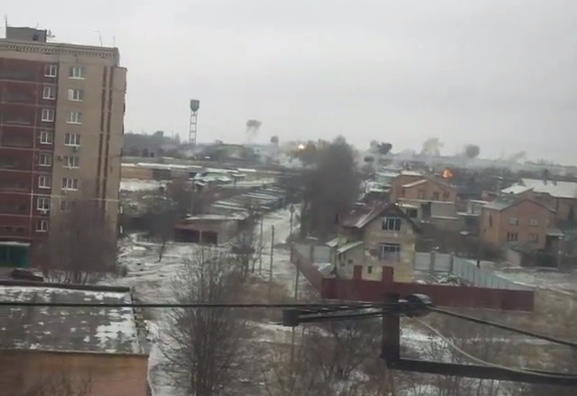 Видео обстрела Краматорска: снаряды "Града" взрываются прямо в жилом квартале