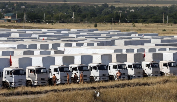 У российских пограничников пока нет информации о второй части гуманитарного конвоя