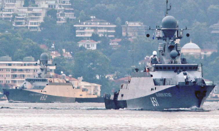 ​Российские ракетоносные суда вторглись в воды Средиземноморья