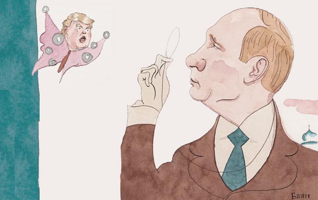 Американские СМИ показали провокационную карикатуру на отношения Путина и Трампа: опубликовано фото, крайне унизительное для Трампа