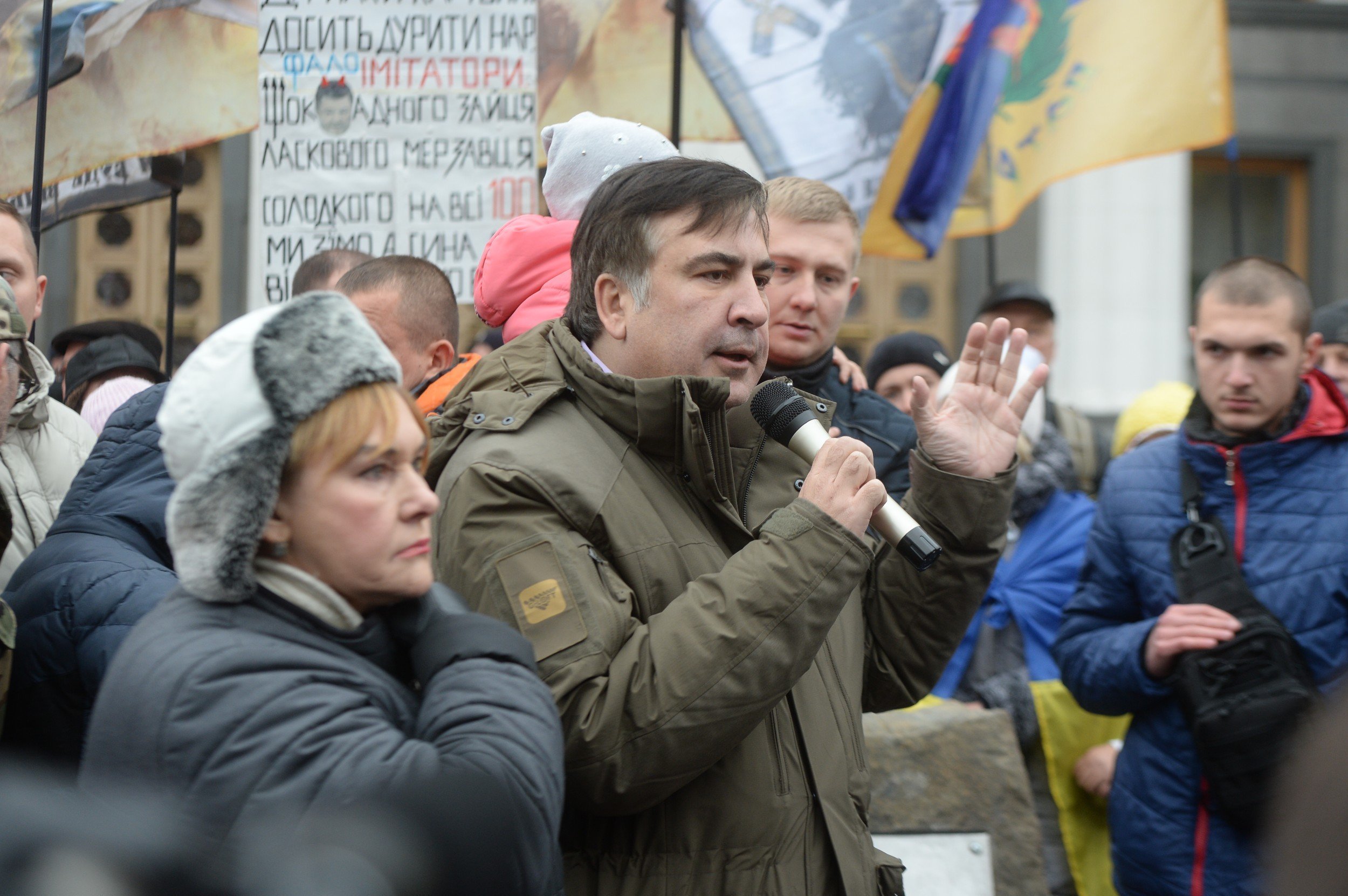 Стало известно, чем ответит Саакашвили на разгон палаточного городка под Верховной Радой