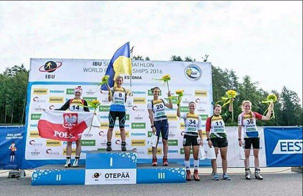 Украинка Пидгрушная была быстрее всех на чемпионате мира по летнему биатлону