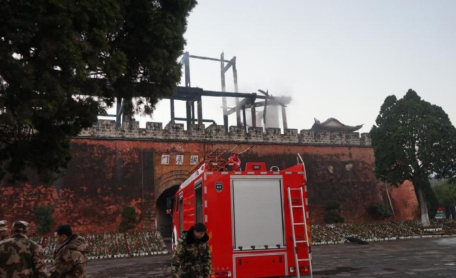 В Китае сгорел 600-летний памятник архитектуры династии Мин