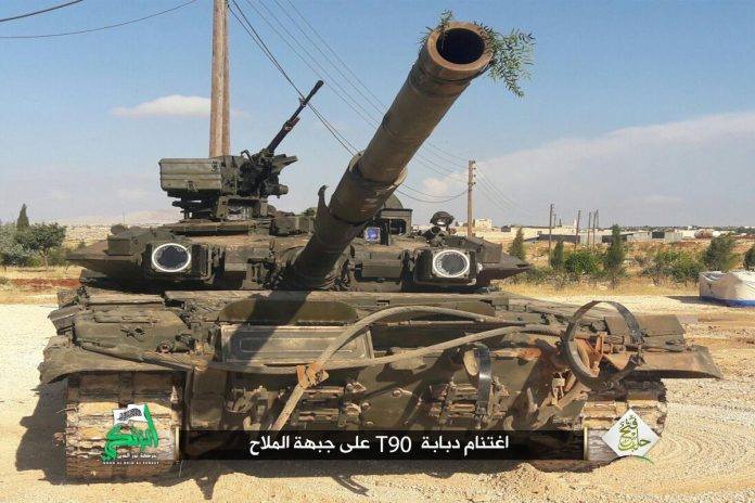 Новейший российский танк Т-90 ихтамнет "Владимир" захвачен повстанцами в Сирии.Видео