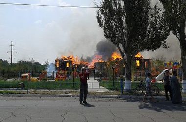 В Горловке сгорел Благовещенский собор