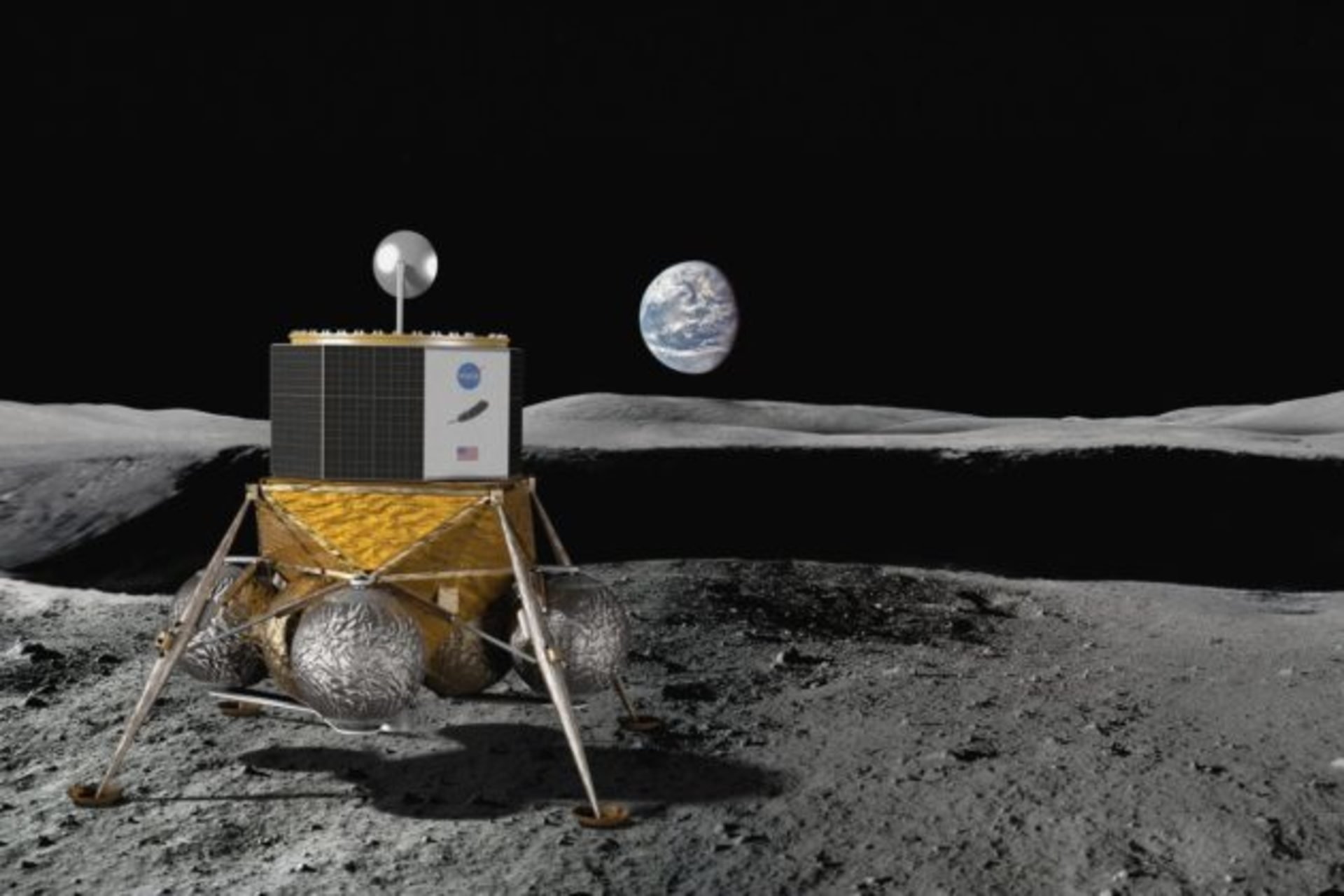 Вернуться на Луну и остаться: Джефф Безос показал 3D-модель космического корабля для полета на Луну