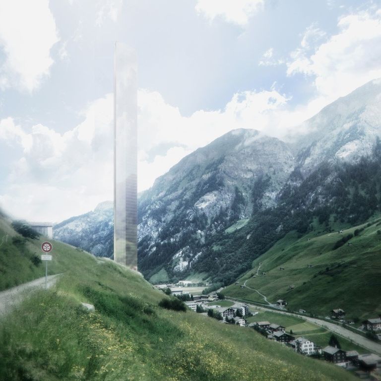 Самое высокое здание Европы построят посреди Альпийских гор. Фото проекта 