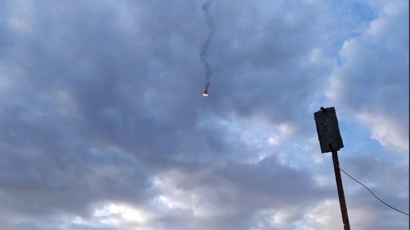 В Новой Каховке прицельно "приземлили" атаковавший украинские штурмовики  истребитель "СУ-35" РФ