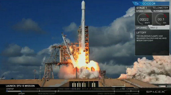 ​Кремлю стоит напрячься: SpaceX впервые запустила на орбиту Земли сверхсекретный "уничтожитель спутников" ВВС США X-37B - кадры
