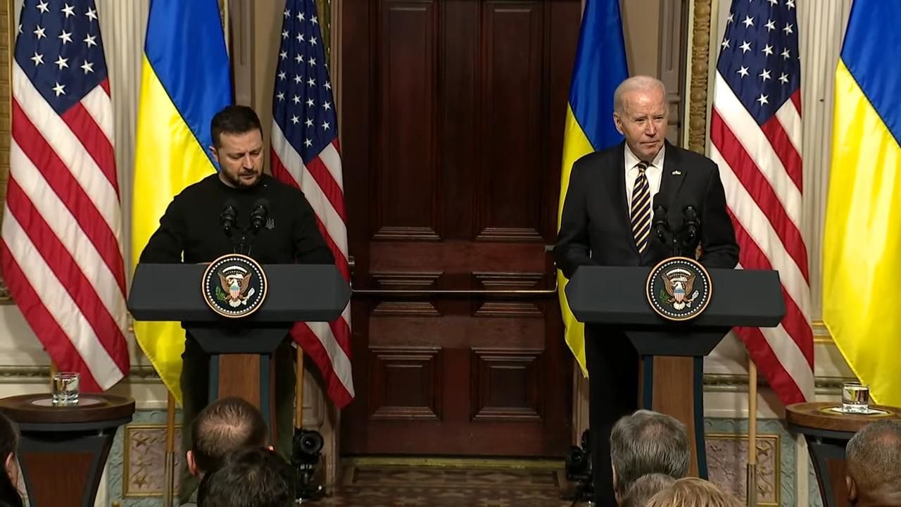 ​"Мы думали, что Украина не продержится и месяц", — Байден и Зеленский выступили перед прессой