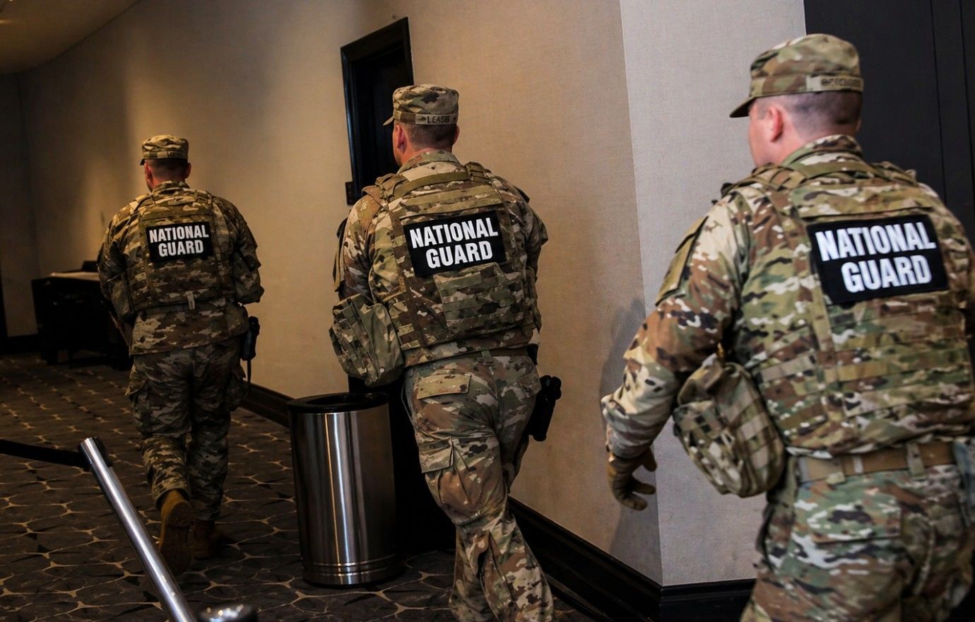 Новые кадры из Вашингтона: силовики с оружием ищут стрелка