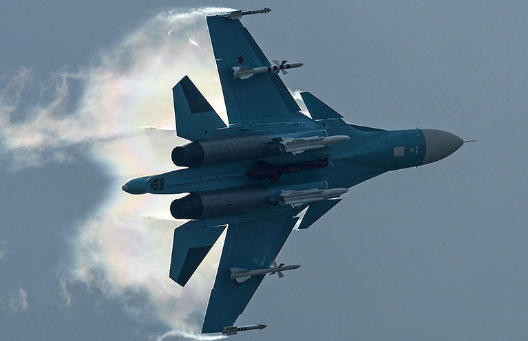 Российские СМИ: в небе над Ливаном Су-34 ВКС РФ чуть не схлестнулись с израильскими F-16