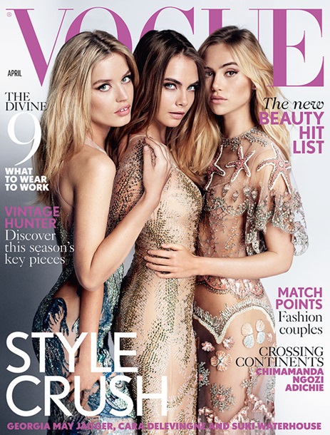 Vogue сделал пикантную фотосессию знаменитых моделей