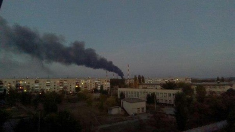 В Счастье горит ТЭС. Города Луганской области остались без света