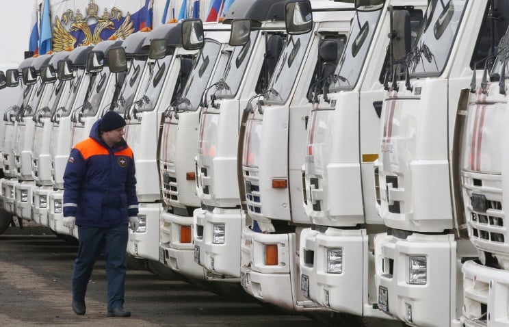 На рассвете в Донбасс отправится очередной российский гумконвой