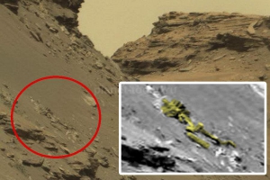 В Сеть попали шокирующие фото с Марса: на Красной планете обнаружен трехметровый скелет