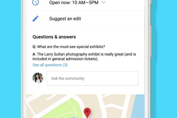 Google добавляет вопросы и ответы в свои карты и поиск - детали нововведения