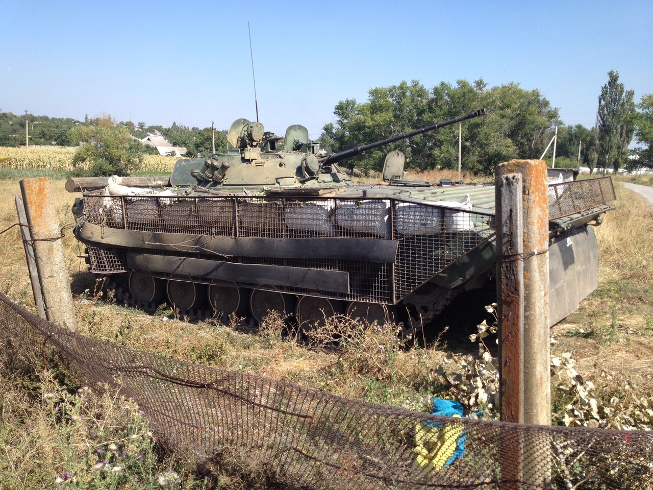 ​Старобешево после ожесточенных боев