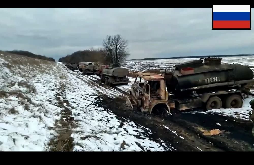 ВСУ разгромили колонну российской армии под Прилуками: захвачены 7 бензовозов с топливом