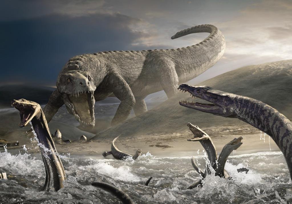 Ученые обнаружили гигантские следы динозавров у побережья Шотландии – кадры