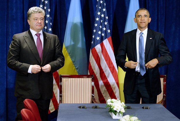 Порошенко - Обаме: Надеюсь, что прекращение огня в Донбассе перерастет в реальный мир
