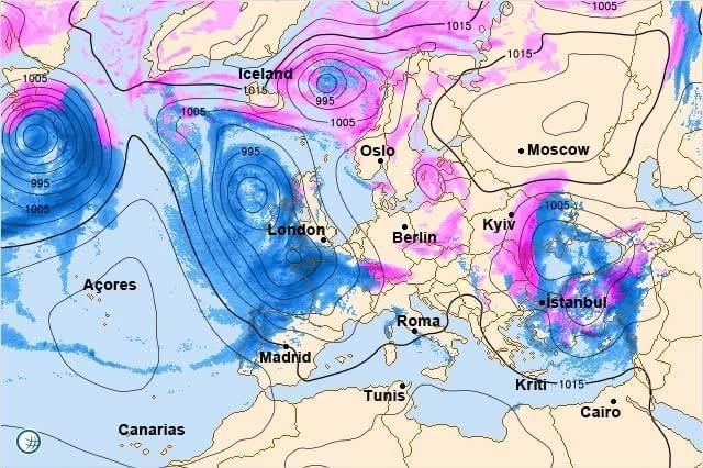 ​Южный циклон атакует: 18 февраля Украину накроют снег, гололед и штормовой ветер