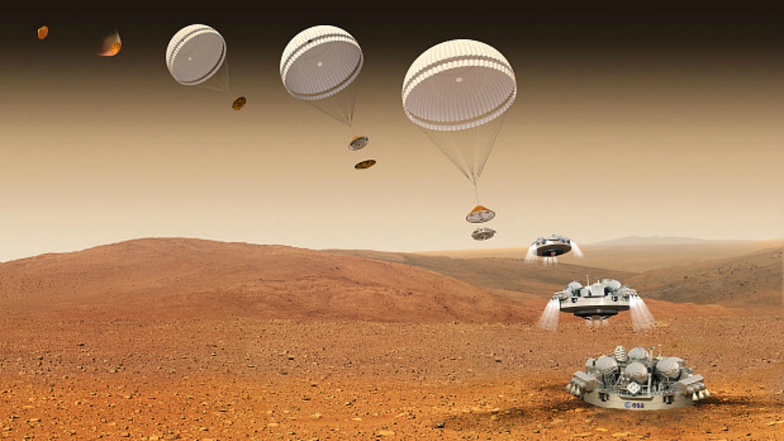 Посадочный модуль Schiaparelli сегодня совершил посадку на Марсе: ученые надеются найти признаки жизни на соседней планете