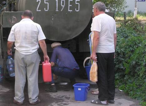 График подвоза технической воды в Донецке 25 сентября