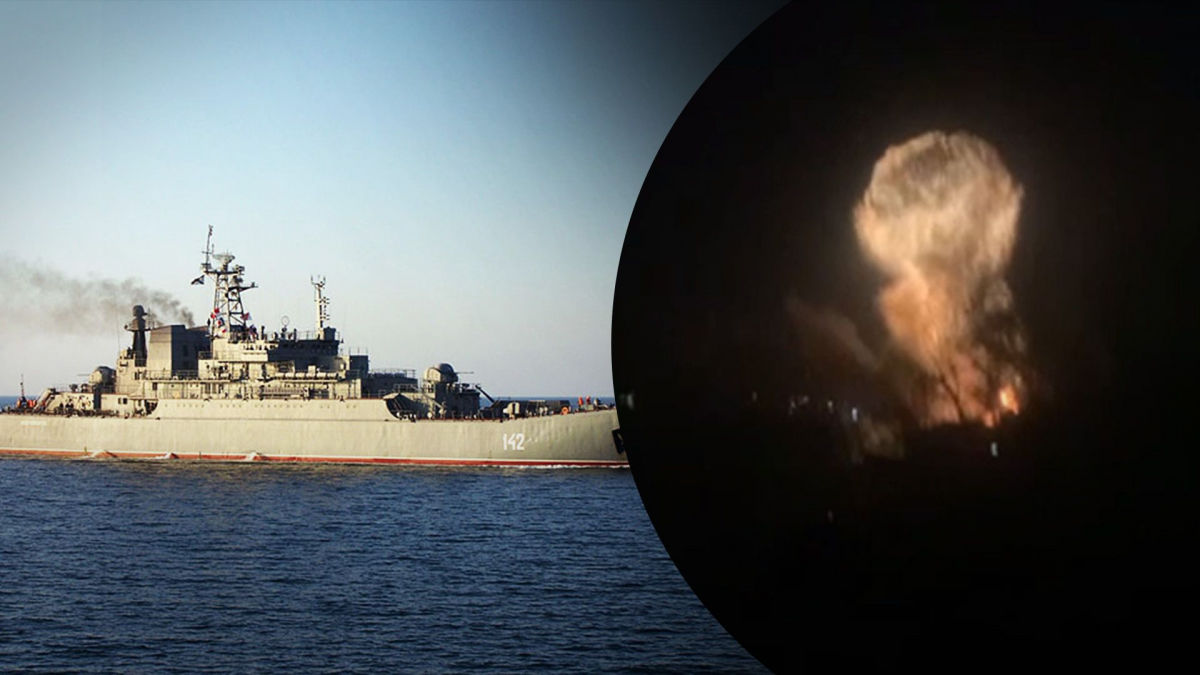 ​Сколько всего оккупантов было на "Новочеркасске" – СМИ о том, что в скором времени корабль поднимут на сушу