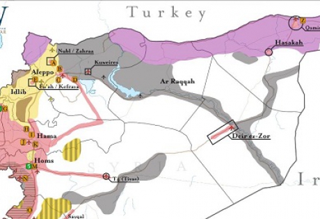 Война в Сирии: карта боевых действий и расположение баз российской армии