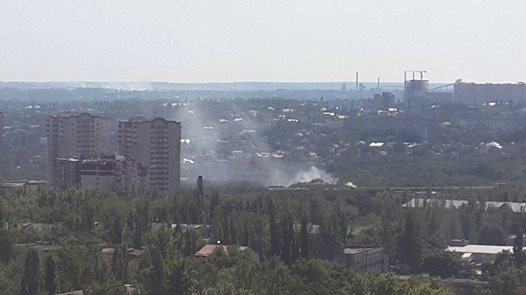 Снаряд попал в больницу Вишневского в Донецке