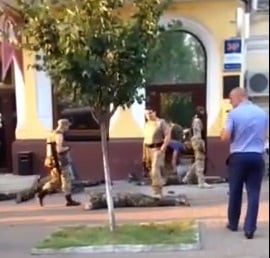 Как в Киеве задерживали захватчиков ресторана "Чачапури"