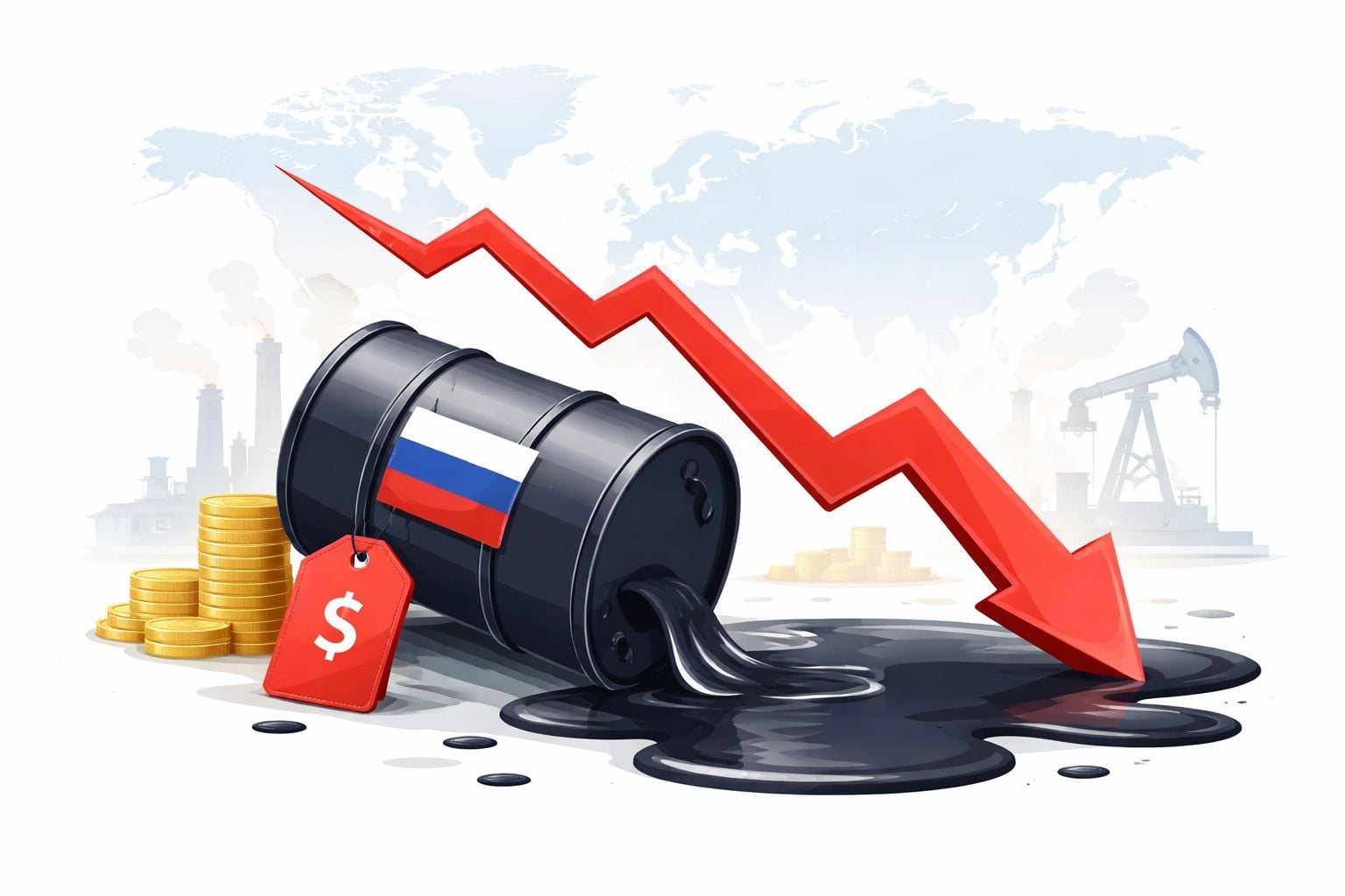 Экспорт упал, цены просели: нефтяная отрасль РФ рушится рекордными темпами – Bloomberg