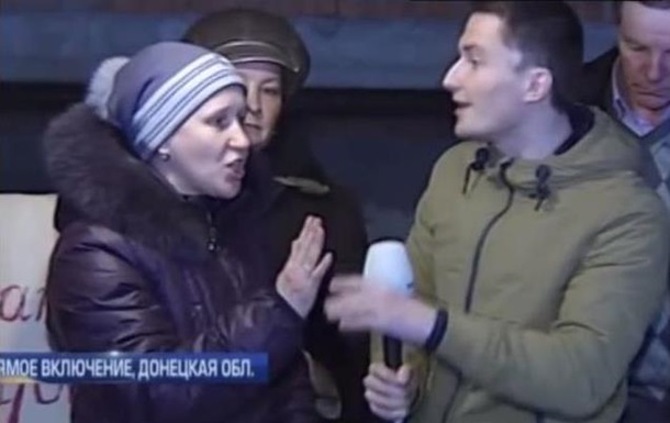 Жительница Дебальцево в прямом эфире заявила: "украинская армия обстреляла город" и получила ответ "Слава Украине"