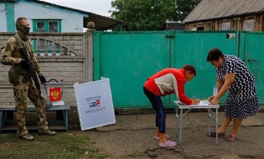 На ВОТ Украины под дулами автоматов начались досрочные "выборы" в Госдуму РФ
