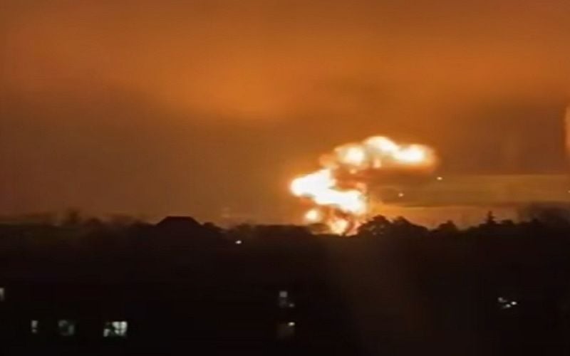 БПЛА ВСУ ударили по ГРЭС в Подмосковье, подняв огненный гриб