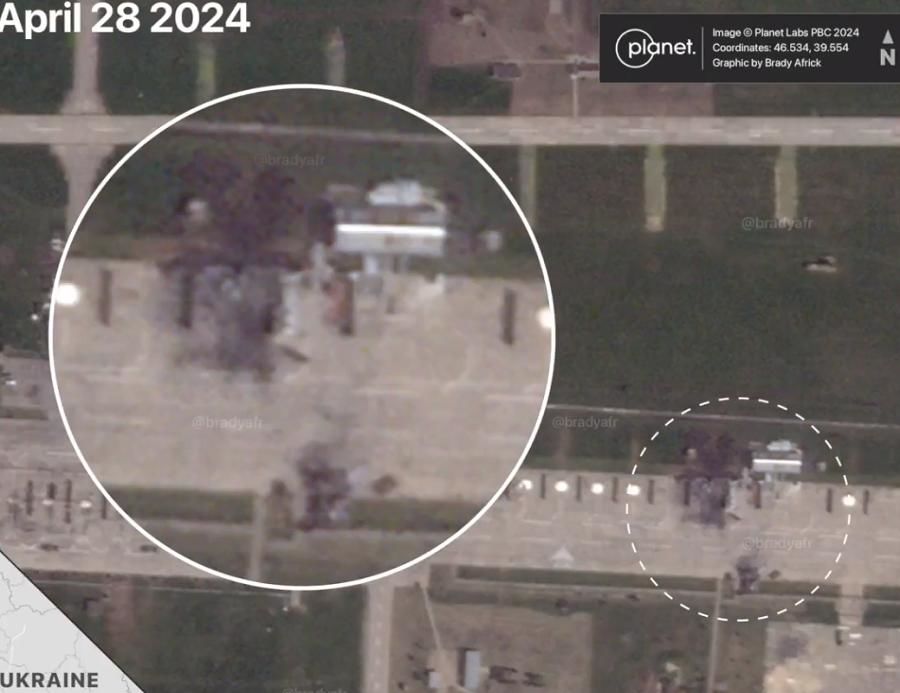 Дроны ВСУ могли уничтожить Су-35 на аэродроме Кущевская – снимки со спутника