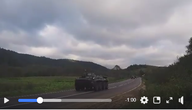 Венгрия доигралась: опубликовано видео движения крупной колонны бронетехники ВСУ в сторону Закарпатья