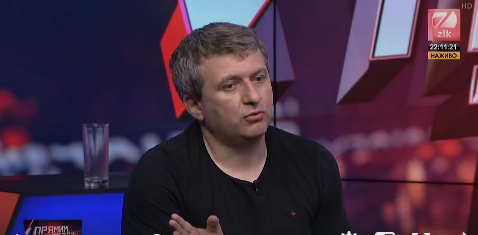Журналиста Юрия Романенко выгнали из прямого эфира телеканала ZIK за отказ говорить по-украински - кадры