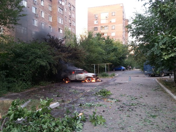 ДНР: Силы АТО обстреляли Донецк зажигательными снарядами