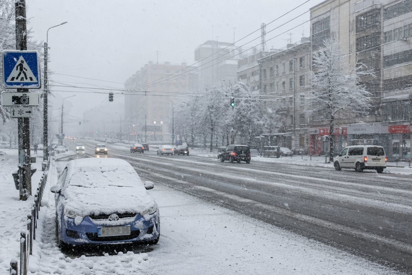 ​Зима вернулась в Украину: крупные города страны засыпало снегом