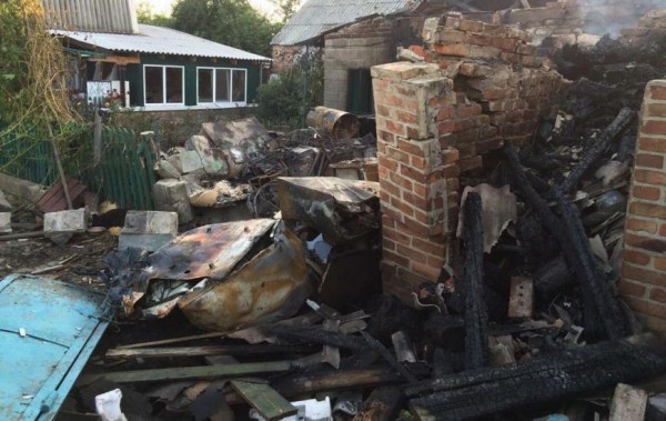 Список разрушенных снарядами зданий в Донецке 19.09
